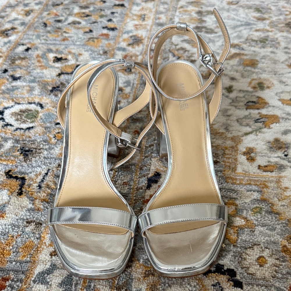 Michael Kors Metallic Silver Heels